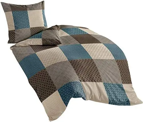 Produktbild: Bierbaum Bettwäsche 6277, Fein-Biber, Designed In Germany, Mokka 04, 155 X 220 + 80x80 Cm, KomfortgröÃŸe