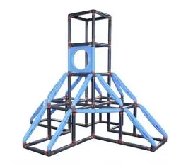 Produktbild: BIG Kraxxl The Giant Kletterturm - großes Klettergerüst Outdoor für Kinder von 3-7 Jahre (bis max. 100 kg) - Kletterpyramide auf 4 Etagen mit Basketball-Ring, 185 x 230 x 185 cm