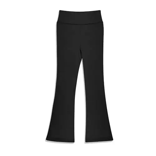 Produktbild: BIG ELEPHANT Schlagleggings für Mädchen, Bootcut-Yogahose für Kinder, Schlaghose mit hoher Taille für Tanztraining