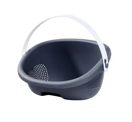 Produktbild: Big Bobby Car Gepäckkorb (schwarz-weiß) - Bobby Car Zubehör - Körbchen mit Griff und Adapter, kompatibel mit Allen Bobby Cars, für Kinder von 1-5 Jahre