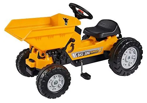 Produktbild: BIG - Jim Dumper - Kinderkipper Spielfahrzeug, 3-fach verstellbarer Sitz, wetterbeständiges Kunststoffmaterial, Speichenlenkrad mit verstellbarer Hupe, für Kinder ab 3 Jahren