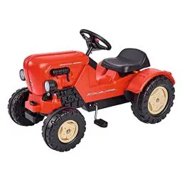 Produktbild: BIG - Porsche Diesel Junior - Kindertrettraktoren, Spielfahrzeug mit Präzisionskettenantrieb, verstellbarer Sitz, bis 50 kg, Porsche Lizenz, für Kinder ab 3 Jahren, Rot