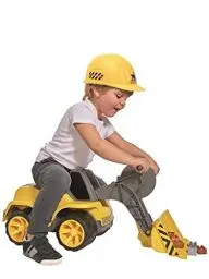 Produktbild: BIG - Power-Worker Maxi-Loader - Kinderfahrzeug, geeignet als Sandspielzeug und für das Kinderzimmer, Baggerfahrzeug zum Sitzen bis 50 kg, für Kinder ab 3 Jahren, Gelb