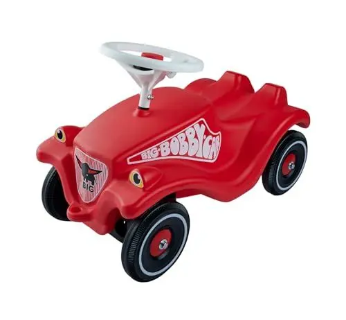 Produktbild: BIG-Bobby-Car Classic - Kinderfahrzeug für Jungen und Mädchen, klassisches Rutschfahrzeug belastbar bis 50 kg, für Kinder ab 1 Jahr, rot