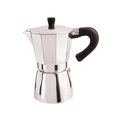 Produktbild: BiggCoffee Hes-3 Espressokocher, Moka Express, Italienische Kaffeemaschine, Kaffee Perkolator, Moka-Kanne, Edelstahl Espressokanne, Espressomaschine für 3Tasse, 120 ML