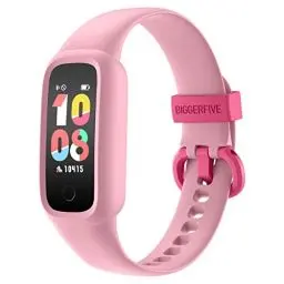 Produktbild: BIGGERFIVE Vigor 2 L Fitness Tracker Uhr Kinder, Fitnessuhr mit Schrittzähler, Pulsuhr, Aktivitätstracker, Kalorienzähler und Schlafmonitor, IP68 Wasserdicht Kinderuhr für Mädchen, Rosa