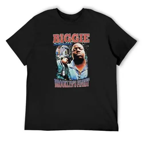 Produktbild: Biggie Smalls Notorious Tee Black B.I.G. Big Men's T-Shirt Black Unisex Mens Tees XXL