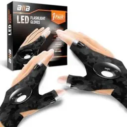 Produktbild: BIIB Geschenke für Männer, LED Handschuhe mit Licht, Gadgets für Männer, Vatertagsgeschenke für Papa, Geburtstagsgeschenk für Männer Geschenke für Papa, Weihnachten Geschenke, Angelzubehör