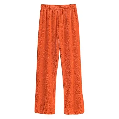 Produktbild: biJerou Damen Schlafanzug Kurze Hose Cute Elastic Waist Home Workout Trousers Pants (Orange, S)
