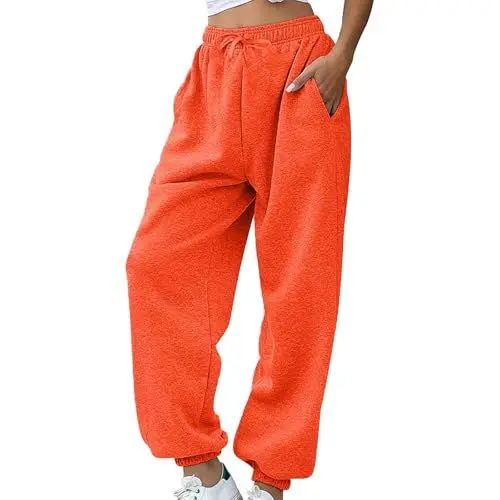 Produktbild: biJerou Kurze Hose Damen Schwarz Eng Pockets Pants Casual Workout Athletic Joggers Drawstring Waist Sweat (RD3, XXL)