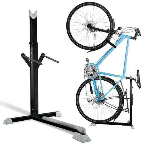 Produktbild: Bike Nook PRO Fahrradständer Hinterrad für den Innenbereich, Fahrradhalter, Garagen-Ordnungssysteme für Fahrräder, platzsparender Ständer mit verstellbarer Höhe, Bike Stand