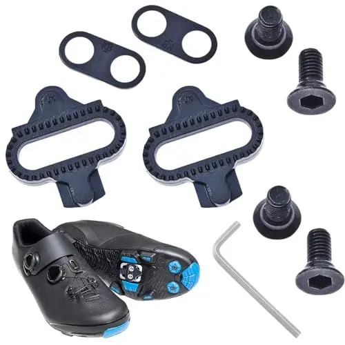 Produktbild: Bike Fahrrad Schuhplattenset, SPD Compatible Bike Pedal Cleats, SPD Set