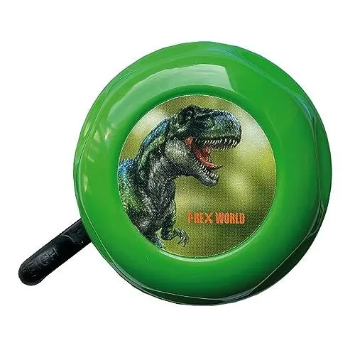 Produktbild: Bike Fashion Unisex – Erwachsene T-Rex World Glocke, Blau,Grün, Einheitsgröße