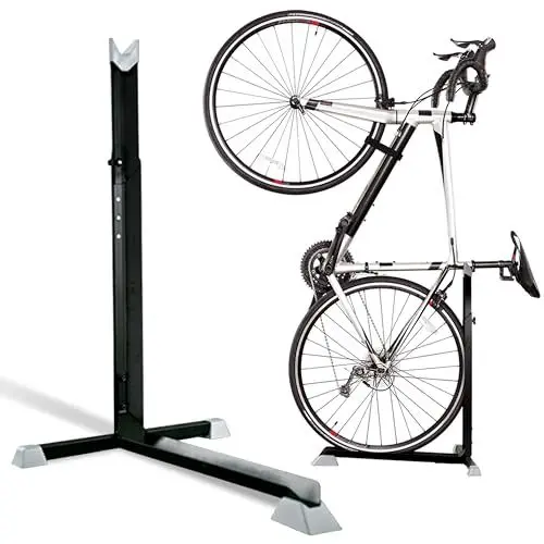 Produktbild: Bike Nook Fahrradständer Hinterrad für den Innenbereich, Fahrradhalter, Garagen-Ordnungssysteme für Fahrräder, platzsparender Ständer mit Verstellbarer Höhe, Bike Stand