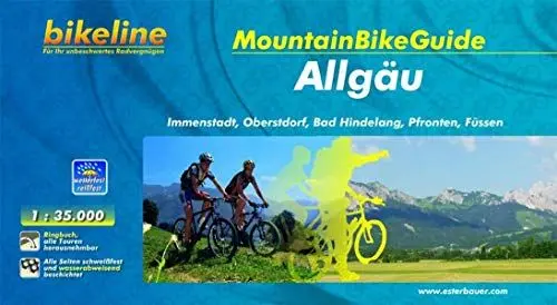 Produktbild: bikeline MountainbikeGuide Allgäu: Immenstadt, Oberstdorf, Bad Hindelang, Pfronten, Füssen, 750 km, 1:35.000, 750 km, wetterfest/reißfest, GPS-Tracks-Download