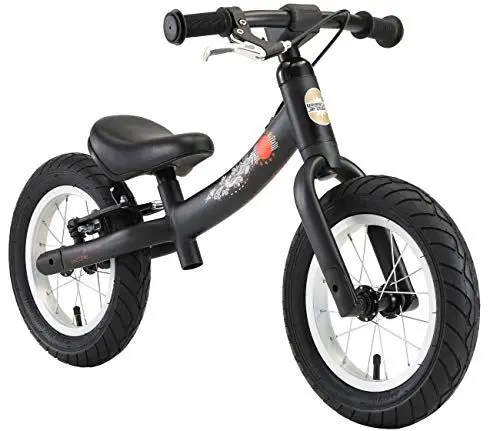 Produktbild: BIKESTAR Kinder Laufrad Lauflernrad Kinderrad für Jungen und Mädchen ab 3-4 Jahre | 12 Zoll Sport Kinderlaufrad | Schwarz (matt) | Risikofrei Testen