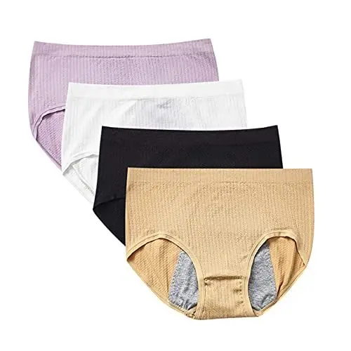 Produktbild: Bikini Perioden Badebekleidung Bikini Hose Badehose High Waist Auslaufsichere Strömungsabsorption Perioden Hose zum Schwimmen Baumwolle Postpartum Slips Absorbierend Bikini Slips Period