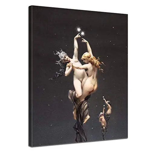 Produktbild: Bilderdepot24 Bild auf Leinwand | Luis Ricardo Falero Zwillingssterne in 30x40 cm als Wandbild | Wand-deko Dekoration Wohnung alte Meister | 181273-30x40