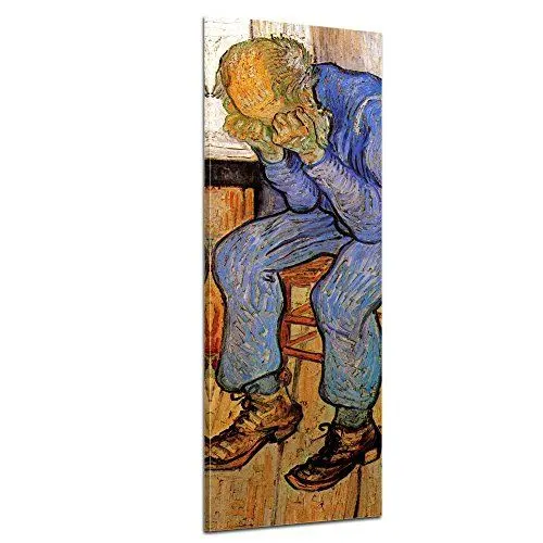 Produktbild: Bilderdepot24 Bild auf Leinwand | Vincent Van Gogh An der Schwelle der Ewigkeit in 30x90 cm als Wandbild | Wand-deko Dekoration Wohnung alte Meister | 180301-30x90