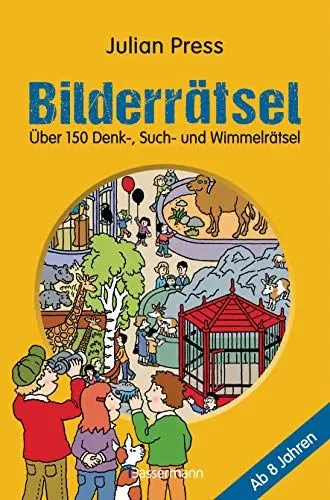 Produktbild: Bilderrätsel. Über 150 Rätsel für Kinder ab 8 Jahren. Labyrinthe, Suchbilder, Wimmelbilder, Finde-den-Fehler-Rätsel u.v.m.: Ideal für Urlaub und Ferien mit Kindern
