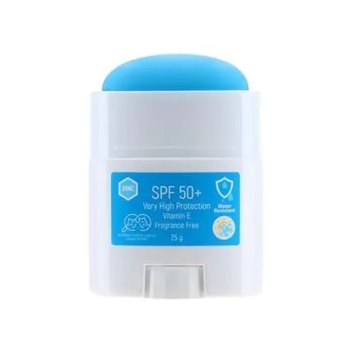 Produktbild: BILGE OZTURK Farbiger Sonnenschutzstift SPF 50+ UVA/UVB Schutz Gesichtssonnenschutz für Empfindliche Haut, Schnell Einziehend, Wasser und schweißbeständig, Reisegröße, für Kinder geeignet 5 floz Blau
