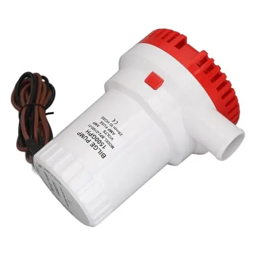 Produktbild: Bilgenpumpe, Hocheffizient, Leiser Betrieb, 5 M DC-Mikro-Ablaufpumpe mit Schutzfunktion für Sicherheit bei Teich- und Quellwasser (24V)