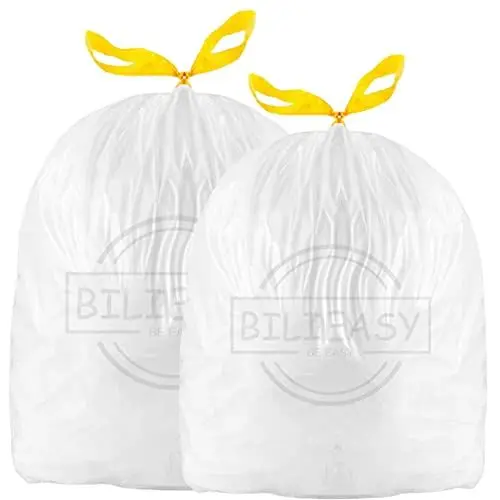 Produktbild: BILIEASY Müllbeutel 20L 22L 25L Kordelzug-Müllsäcke Große Starke, unparfümierte Universal-Müllsäcke20-25L(120 Stück)