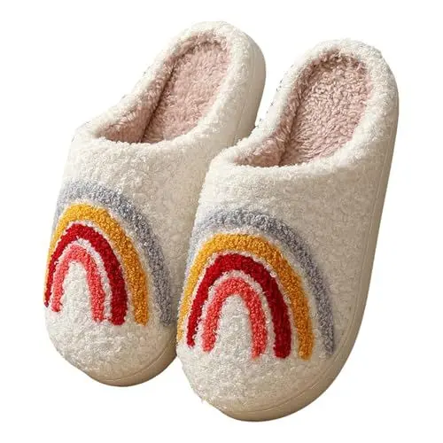 Produktbild: BILIKEYU Damen Halloween Hausschuhe Kuschelige Memory Foam Plüsch Lammfell rutschfeste Haus Schuhe Pantoffeln Winter Warm Bequeme Schlafzimmer Home Slipper gr 38 Tarnung