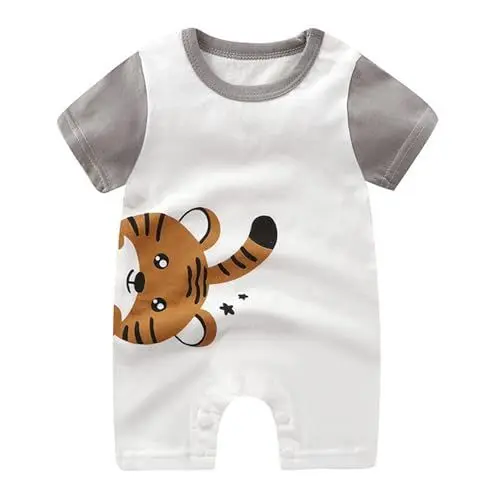 Produktbild: BILIKEYU Neugeborene Baby Mädchen Overall Romper Langarm Leicht Baumwolle Bequem Weich Niedlich Strampler Overall Baby Outfit Kleidung (B-Grey, 0-3 Months)