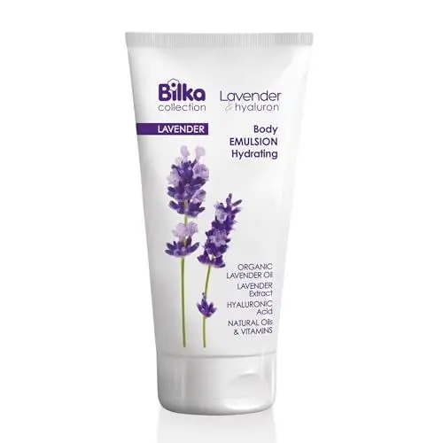 Produktbild: Bilka Collection Lavender & Hyaluron Body Emulsion Hydrating, Feuchtigkeitsspendend Körperlotion mit Lavendelöl, Hyaluronsäure & Sheabutter, 200ml