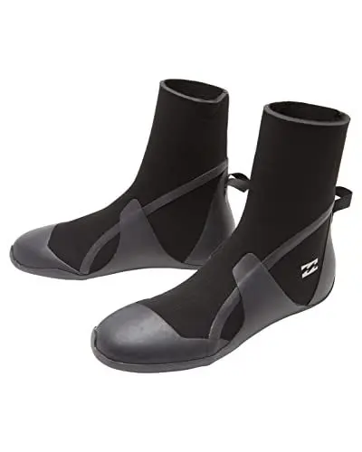 Produktbild: Billabong 3mm Absolute - Round Toe Wetsuit Boots for Boys 8-14 - Neopren-Booties mit runder Zehenpartie - Jungen - Schwarz