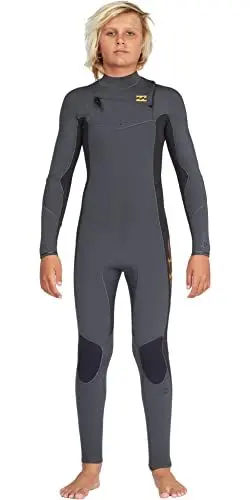Produktbild: Billabong 4/3mm Absolute 2022 - Chest Zip Wetsuit for Boys 8-14 - Chest-Zip-Neoprenanzug - Jungen - 8 - Grün