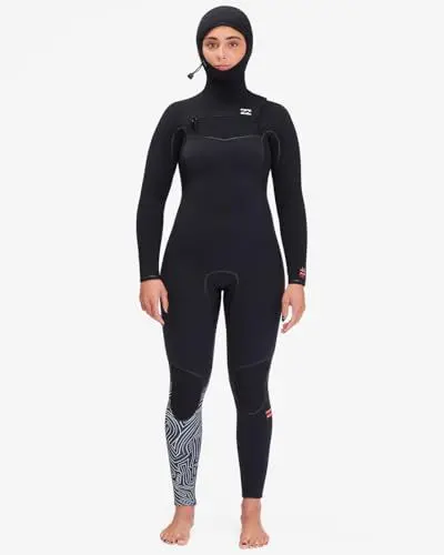 Produktbild: Billabong 5/4mm Furnace Comp - Hooded Chest Zip Wetsuit for Women - Chest-Zip Neoprenanzug mit Kapuze - Frauen - Multi