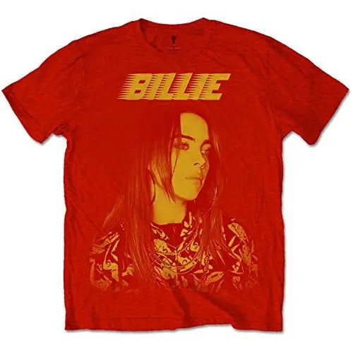 Produktbild: Billie Eilish Herren BILLIETS15MR01 T-Shirt, rot, S