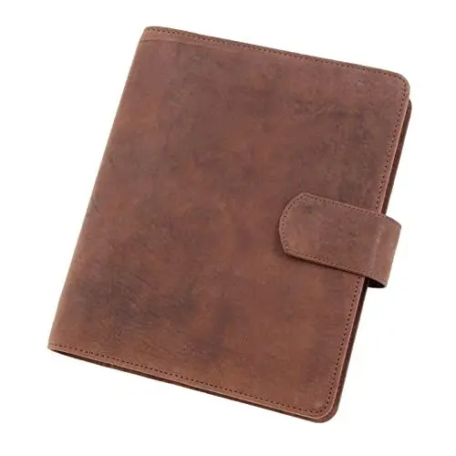 Produktbild: Bind 15504 Systemplaner A5, Timeplaner aus Leder, Managerplaner in braun, Terminplaner mit Systemeinlage Manager, Kalender 1 Woche = 2 Seiten, Planer mit Magnetverschluss ca. 24,5 x 20 cm, braun