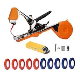 Produktbild: Bindezange für Pflanzen, Pflanzenbindemaschine Bandzange Tapetool Handbindemaschine für Weinberg Tomaten Gurken Obst Gemüse, Landwirtschaft Garten Bindemaschine, Plant Tying Tool - Orange