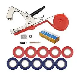 Produktbild: Bindezange für Pflanzen, Pflanzenbindemaschine Bandzange Tapetool Handbindemaschine für Weinberg Tomaten Gurken Obst Gemüse, Landwirtschaft Garten Bindemaschine, Plant Tying Tool - Rot
