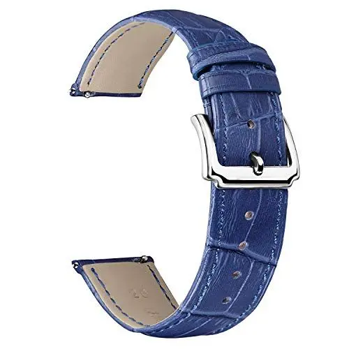 Produktbild: BINLUN Leder Uhrenarmband Schnellwechsel-Lederarmband Ersatz für Herren Damen 10mm, 12mm, 14mm, 15mm, 16mm, 17mm, 18mm, 19mm, 20mm, 21mm, 22mm, 23mm mit 12 Farben