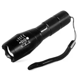 Produktbild: BINWO LED Taschenlampe, 2000 Lumen mit 5 Lichtmodi, Zoombare Wasserdichte Taktische Torch für Camping, Wandern, Outdoor, Angeln, Notfälle eignen