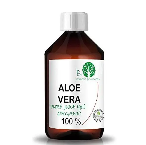 Produktbild: BIO Frisches Aloe Vera Flüssigkonzentrat | 100% Natürlich und Reines | Kaltgepresst | Haut- und Haarpflege | Selbstgemachte Kosmetik, 1000 ml