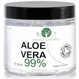 Produktbild: Bio Aloe Vera Gel 100% Natur Feuchtigkeitscreme für Gesicht und Körper | Hautpflege für Trockene Haut und Sonnenbrand | Haar Gel | Nicht an Tieren Getestet, 250ml