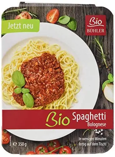 Produktbild: Bio Bühler Spaghetti mit Bolognesesoße, 350g