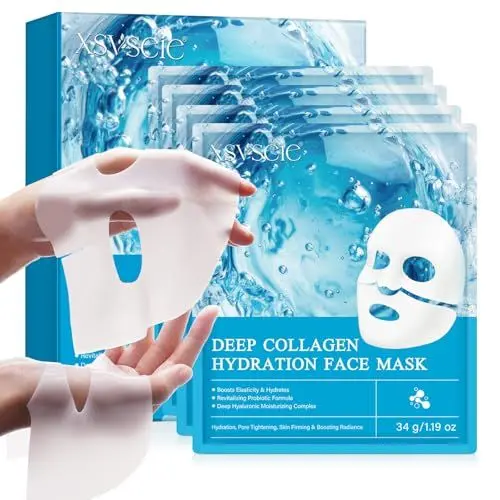 Produktbild: Bio Collagen Maske Overnight, Kollagen Maske, Real Deep Mask, Bio Collagen Mask Korean, Straffende Anti Falten Aging Lifting Lösliche, Tiefenreparatur