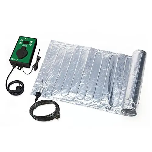 Produktbild: BioGreen Anzuchtbooster Heizmatte SAHARA mit Digital-Thermostat für Pflanzen | 40 x 200 cm | 157 Watt | Anzucht-Wärmeplatte | für Samen & Stecklinge