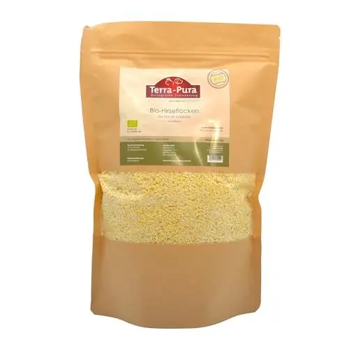 Produktbild: Bio Hirseflocken,Lebensmittelqualität, Ideal für Barfer, 1000 g