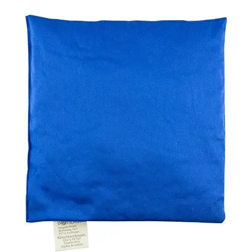 Produktbild: Bio Kirschkernkissen von Bonblatt® | ökoliogisch + nachhaltig | natürlich + fair in Deutschland produziert | Wärmekissen, Körnerkissen | für Erwachsene, Babys, Kinder + Tiere (19x19 cm, Blau)