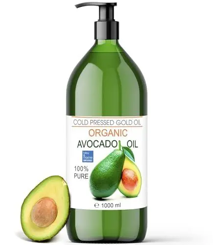 Produktbild: Bio Oil Pure Avocado Oil - 100% ökologisches, pflanzliches, natürliches Öl - Kaltgepresstes Öl für Haare, Haut, Gesicht, Massage - Bio & ökologisches Avocadoöl 1000 ml