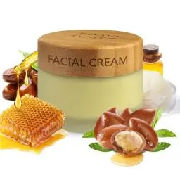Produktbild: Bio Ultra Reichhaltige Gesichtscreme mit Bio-Jojobaöl & Arganöl, Shea-Butter - Intensive Feuchtigkeitscreme für Trockene, Empfindliche Haut, 50ml