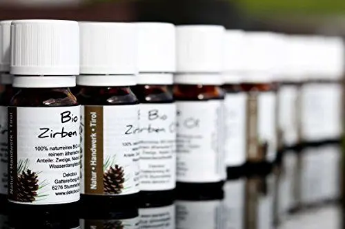 Produktbild: Bio Zirbenöl - 5er Pack - 5X 10ml - 100% naturrein - höchste Qualität durch Destillation