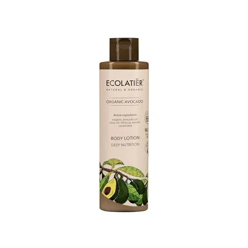 Produktbild: Tiefenwirksames Duschgel mit Bio-Avocado - 97.5% Natürliche Inhaltsstoffe, Vegan, Tierversuchsfrei, sanfte Pflege für Männer & Frauen - 350 ml/ECOLATIER